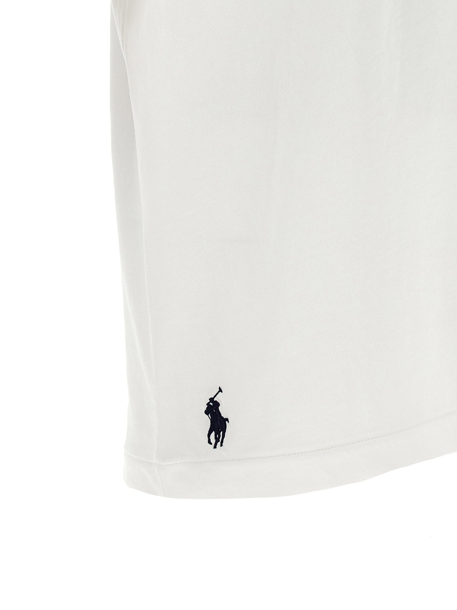 Polo Ralph Lauren Logo-Embroidered Cotton Jersey T-shirt — White, view 4
