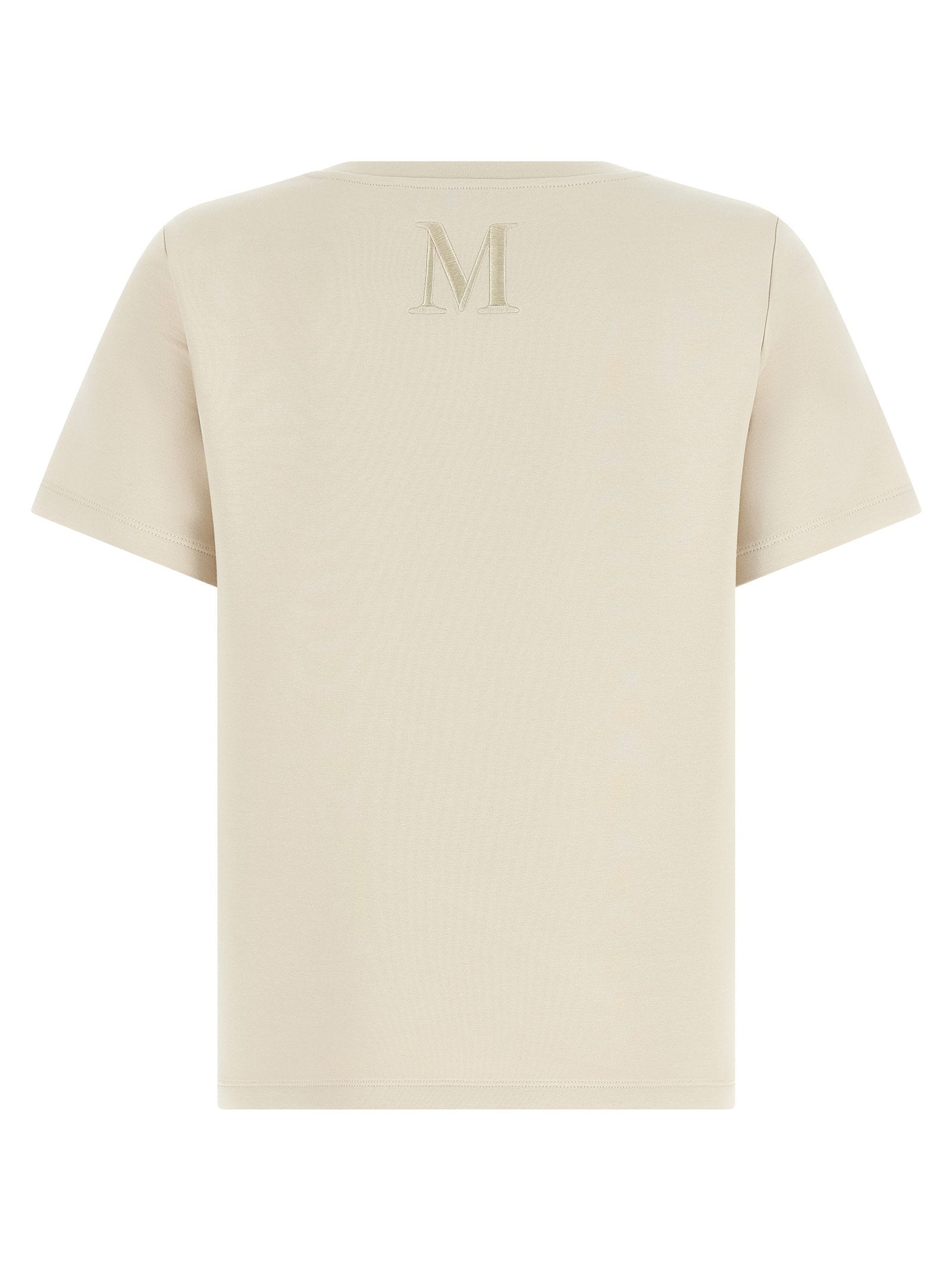 Max Mara 'S Cotton-Blend Scuba Jersey T-Shirt — Cream, view 2