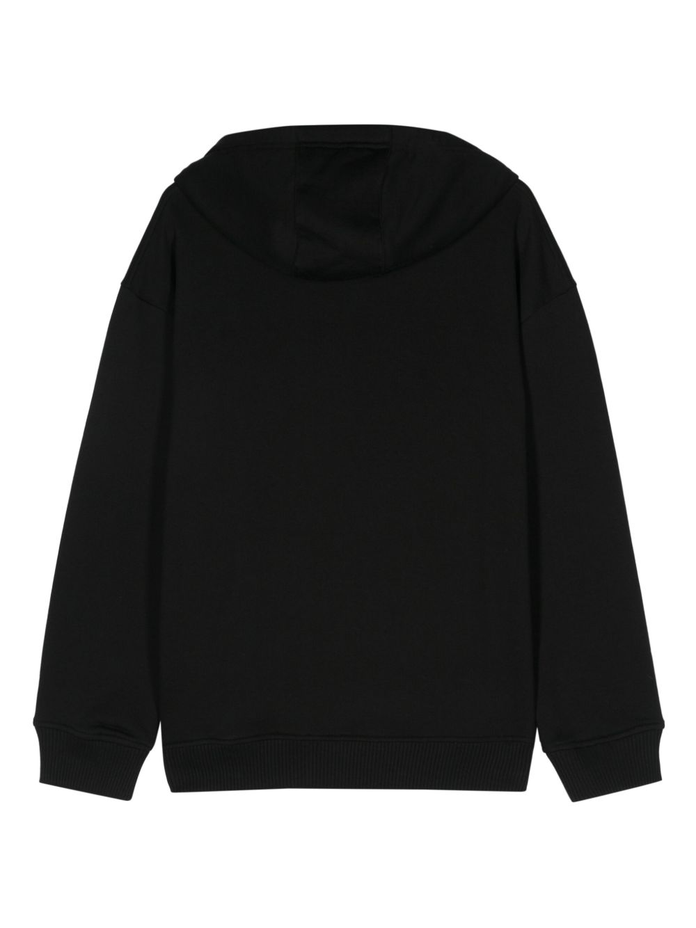 Marine Serre Crescent Moon Embroidery Hoodie — Black, view 2