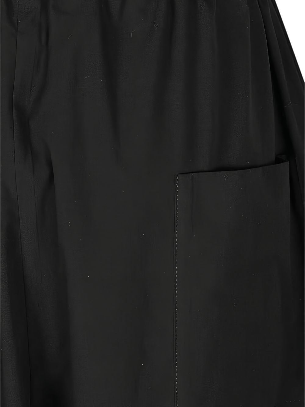 MIZUIRO Tapered Puffed Cotton Trousers — Black, view 4