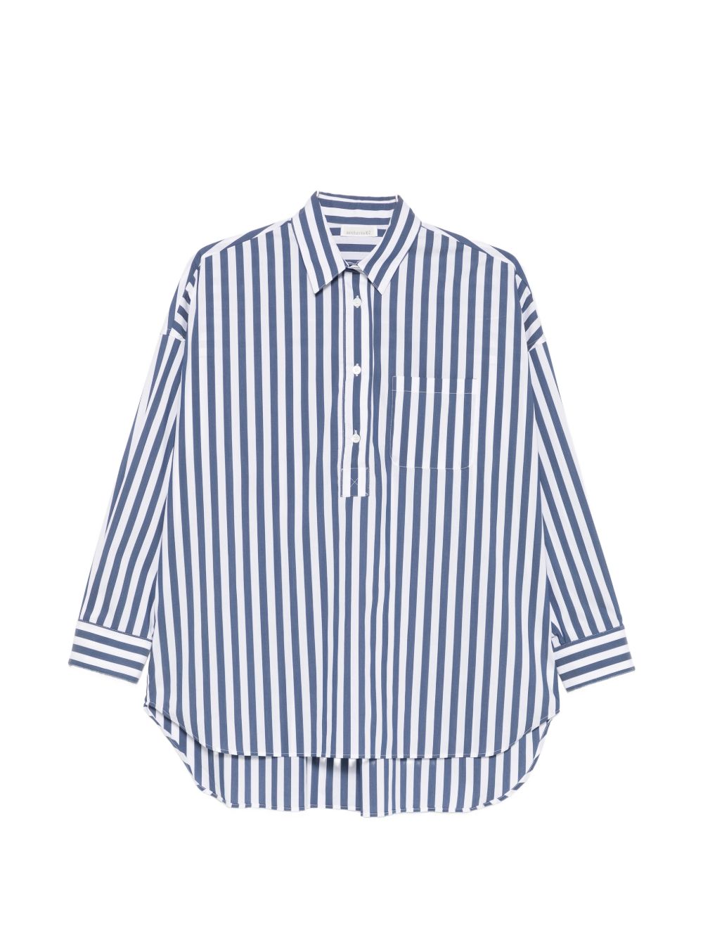 ARCHIVIO '67 Cotton-Blend Striped Shirt — Blue by ARCHIVIO '67