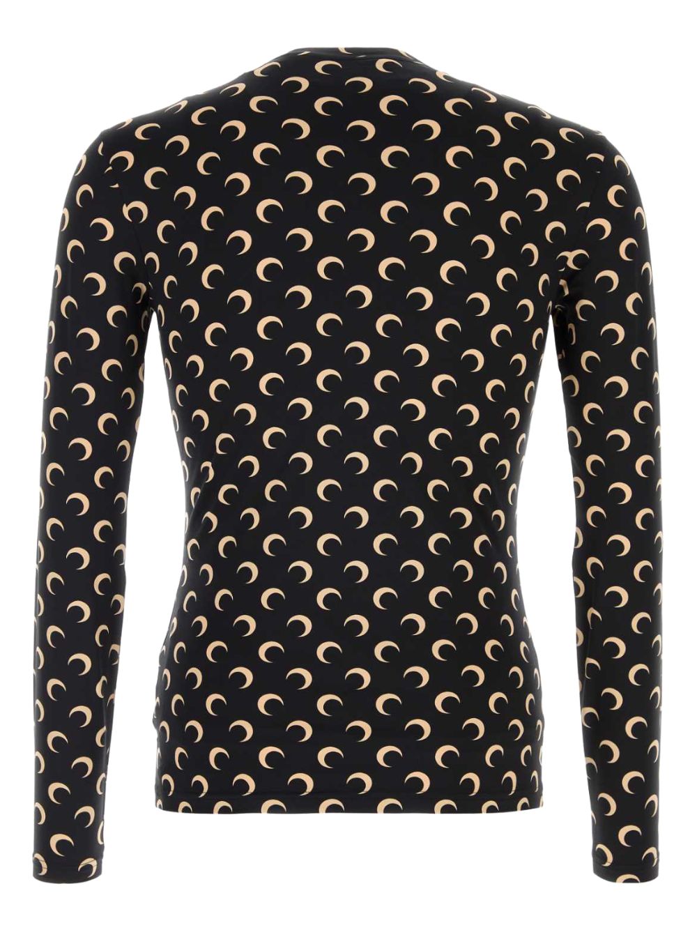 Marine Serre Moon-Print T-Shirt — Black, view 2