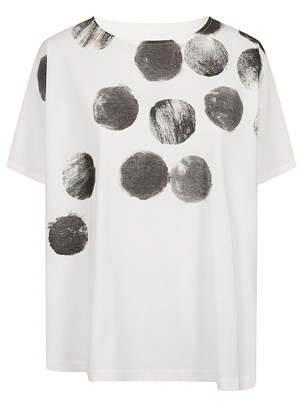 MOYURU Printed Cotton T-Shirt — White by MOYURU