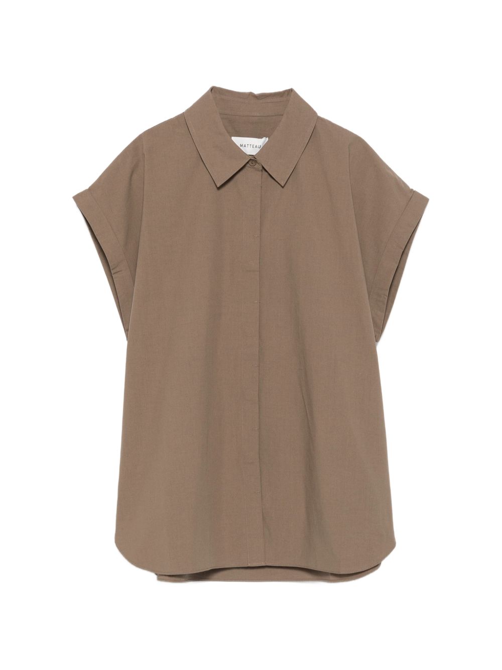MATTEAU Cotton Shirt — Taupe by Matteau