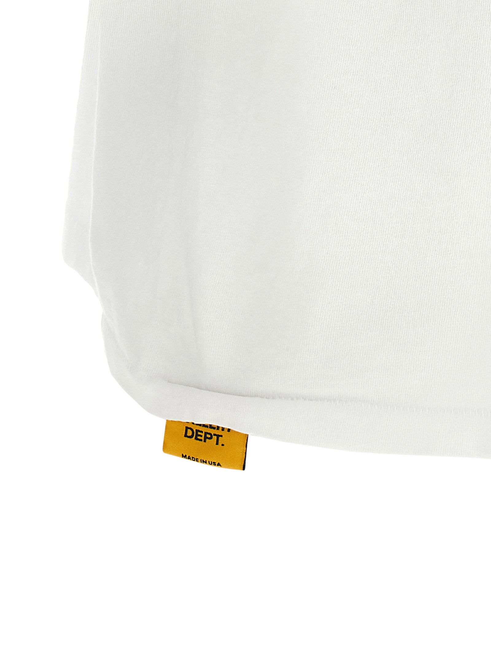 Gallery Dept. Logo-Printed Cotton T-Shirt — White, view 4