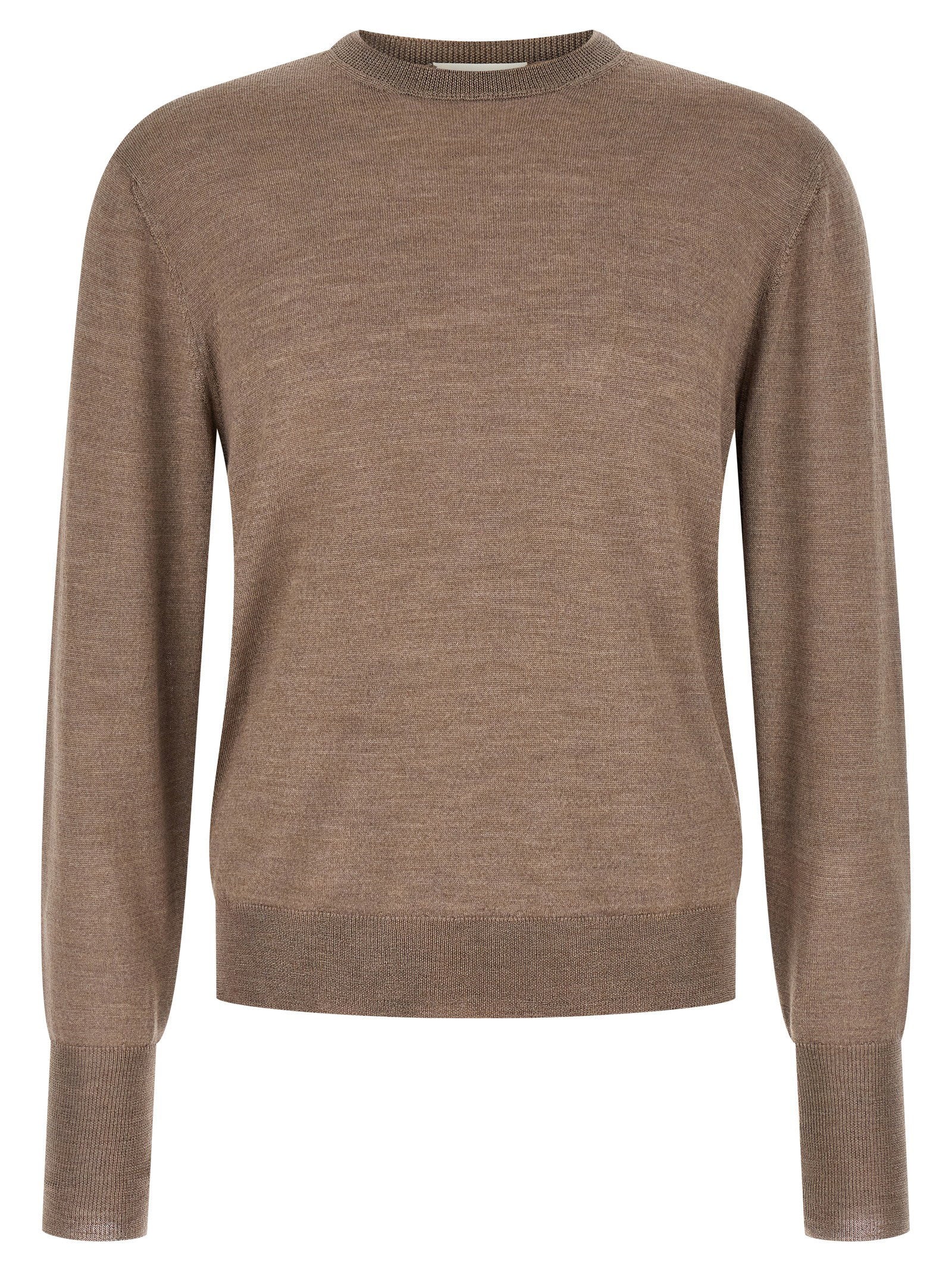 Ma'ry'ya Merino, Silk & Cashmere Knit Sweater — Taupe by Ma'ry'ya