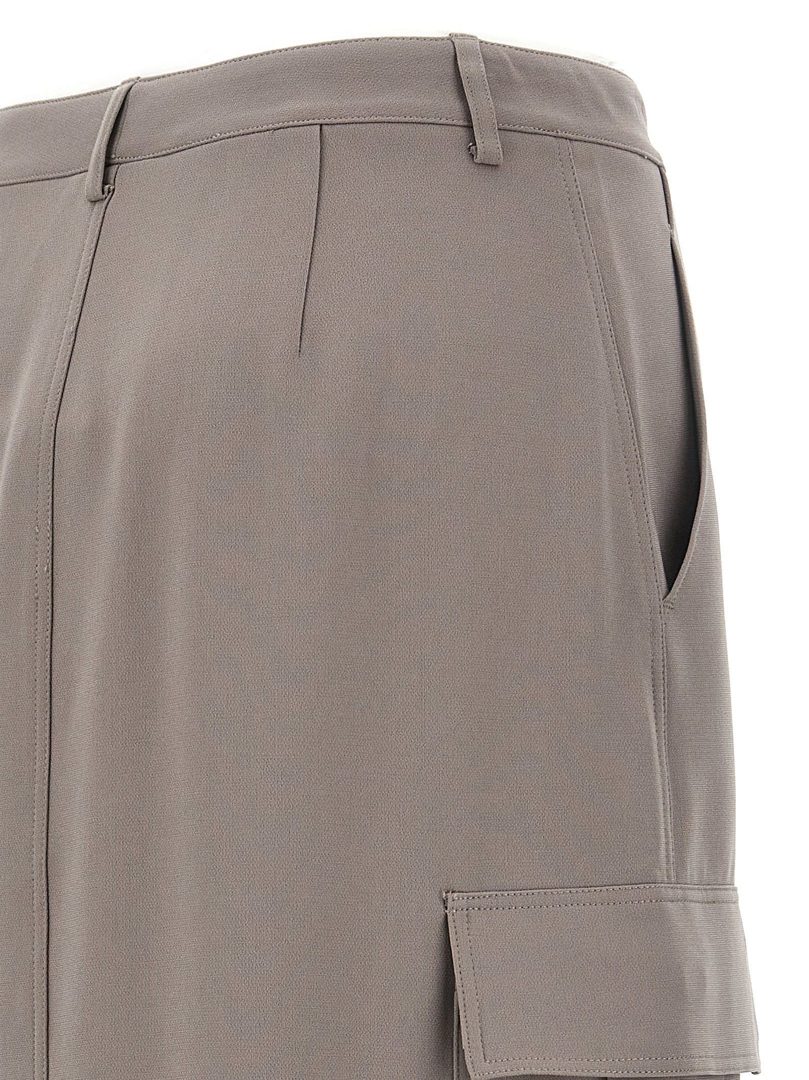 Theory Relaxed Cargo Skirt — taupe, view 4