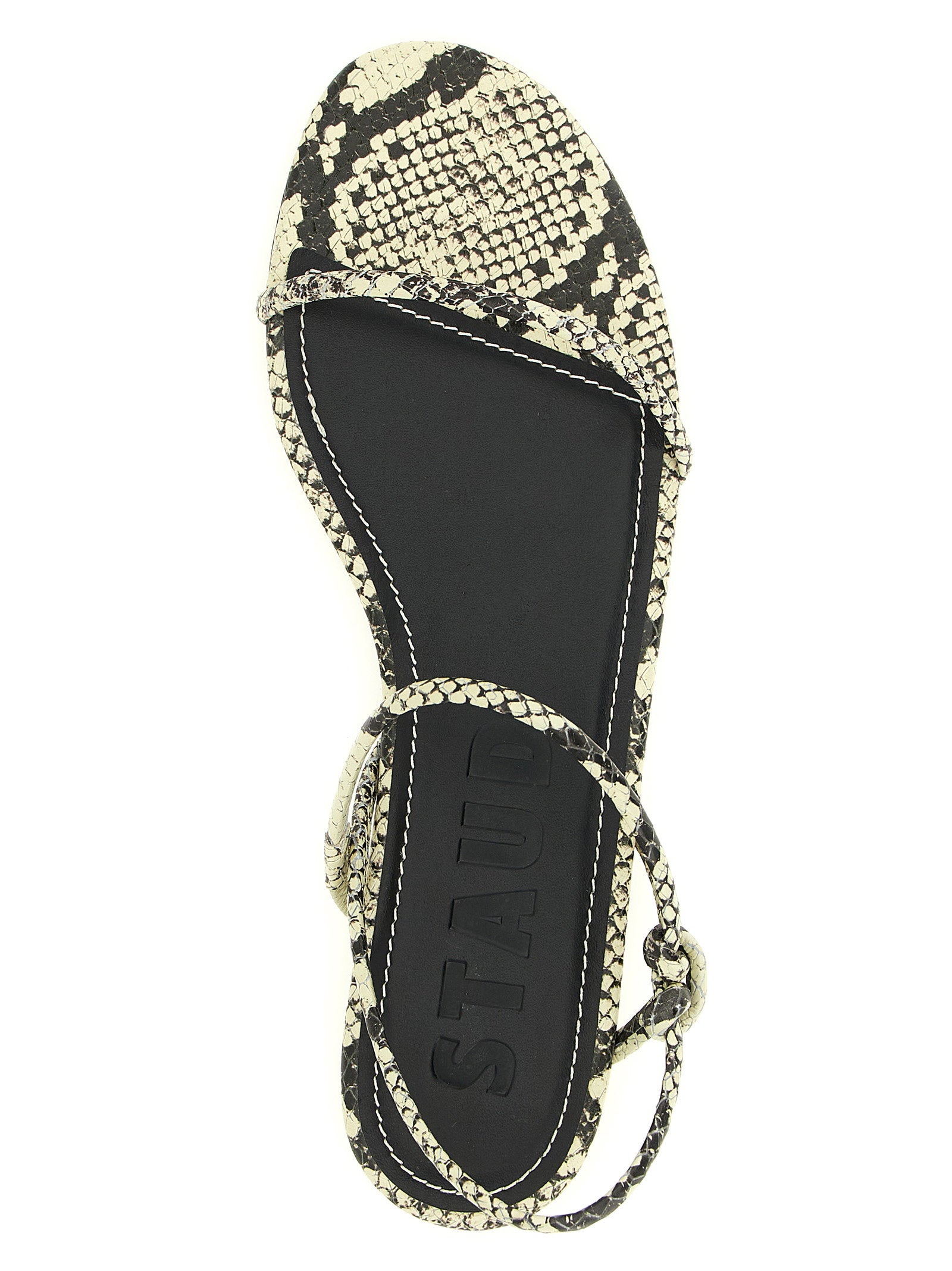 Staud Laurel Sandals — Black, view 4