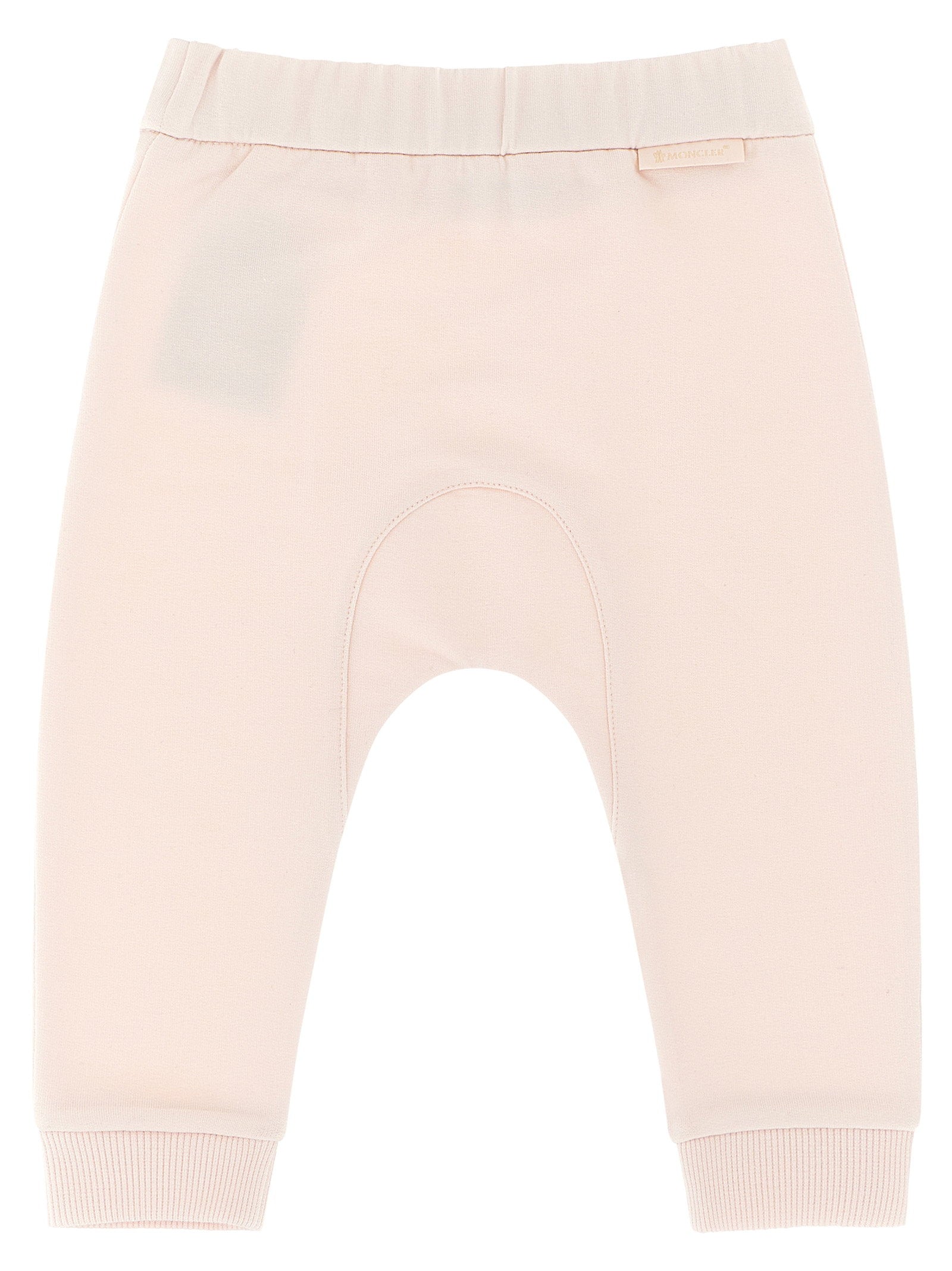 Moncler Enfant Logo-Embroidered Brushed Cotton Sweatshirt — Pink, view 3