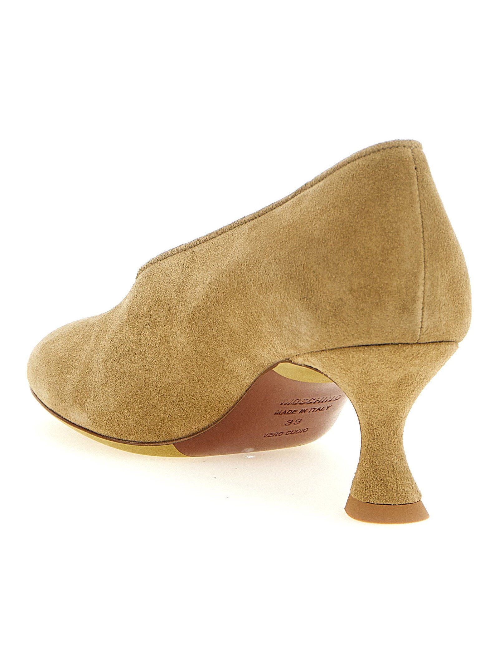 Moschino Duck Pumps — Camel, view 3