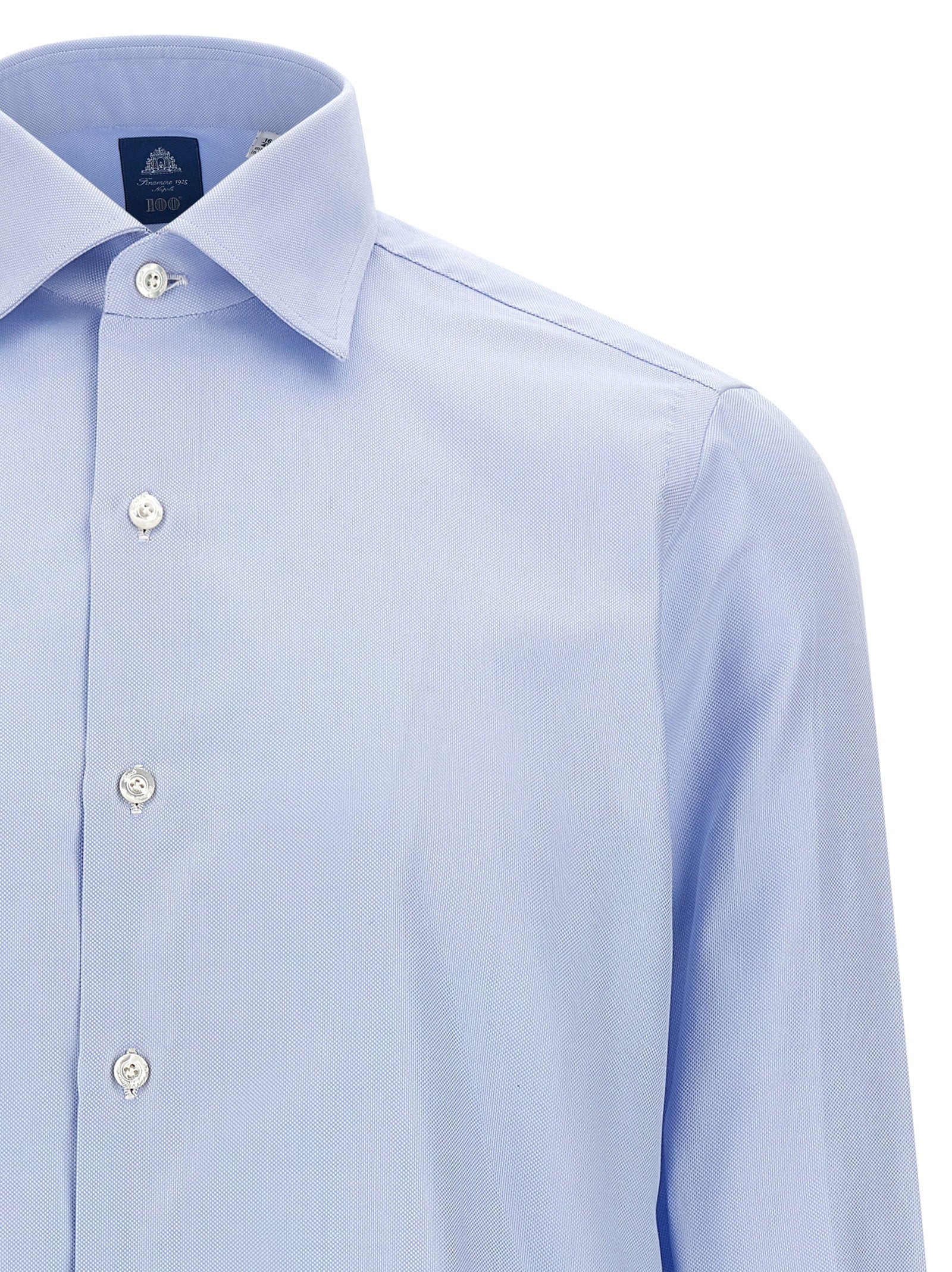 Finamore Napoli Shirt — Light Blue, view 3