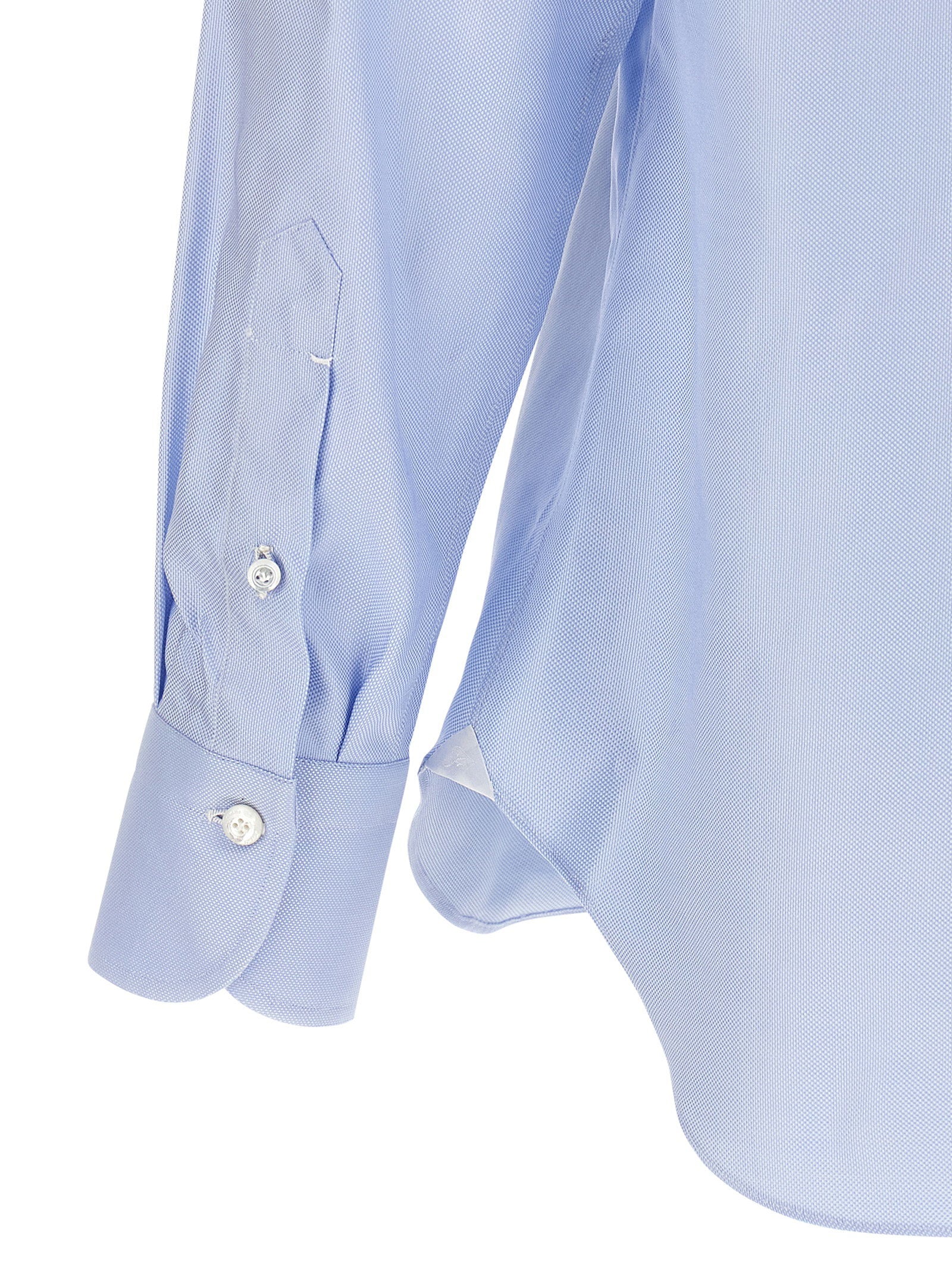 Finamore Napoli Shirt — Light Blue, view 4