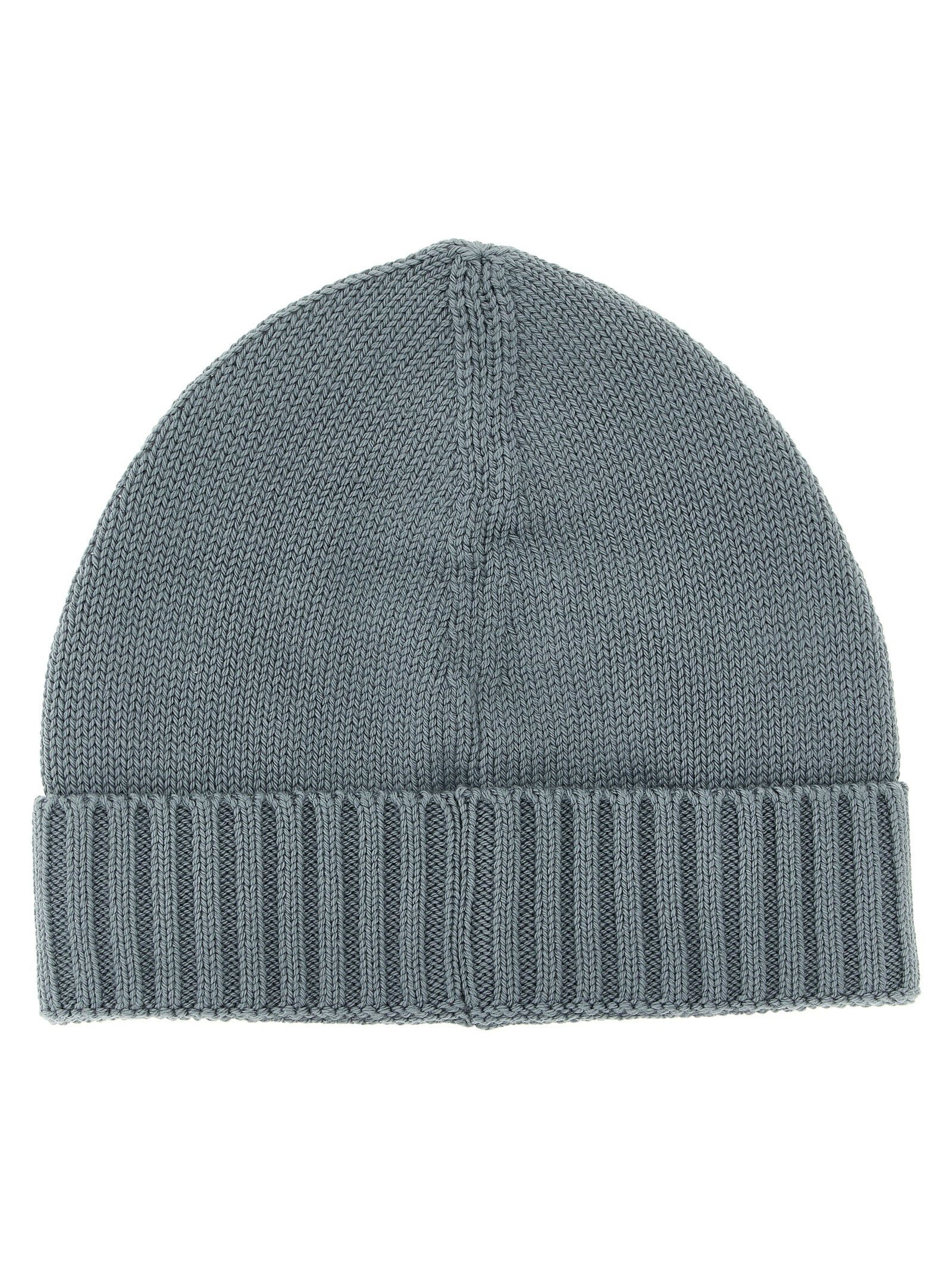 Stone Island Junior Logo Patch Beanie — grey, view 2