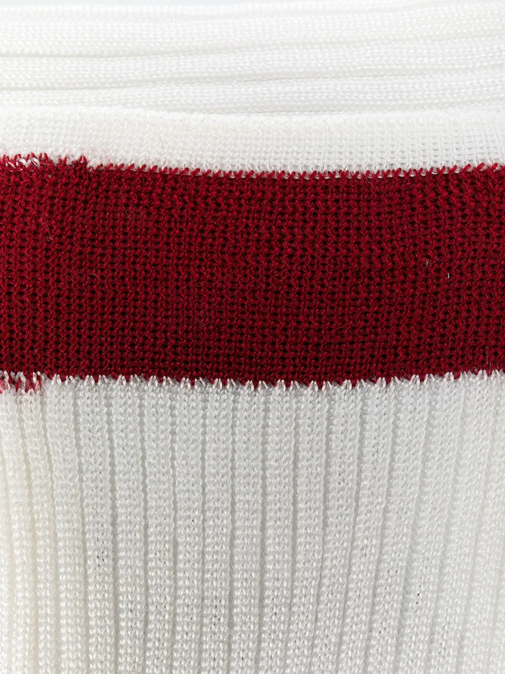 Valentino Striped Silk Blend Socks — White by Valentino