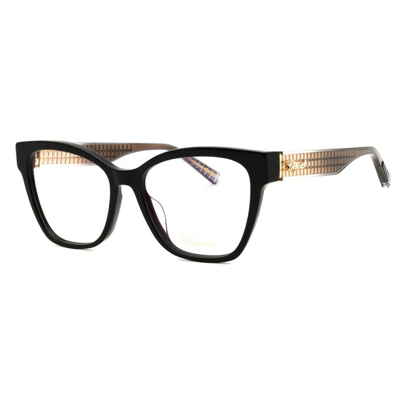 Chopard VCH379M Square Acetate Frame Eyeglasses — Black, view 2