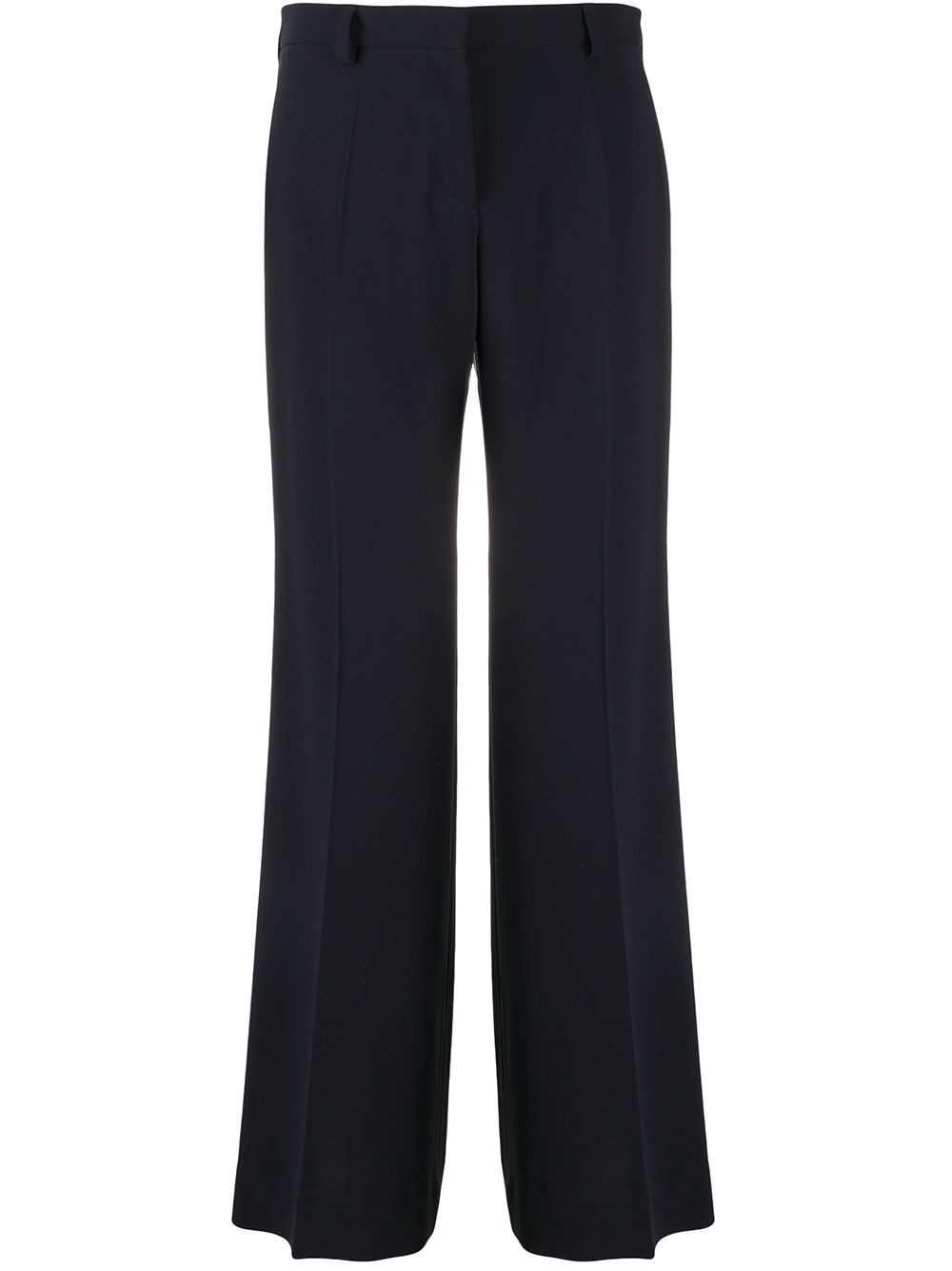 Alberto Biani Wide-Leg Cady Trousers — Navy by Alberto Biani