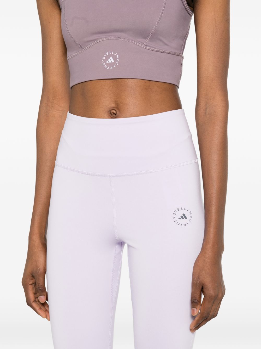 Adidas By Stella McCartney High-Rise 7/8 Leggings — Lavender, view 2
