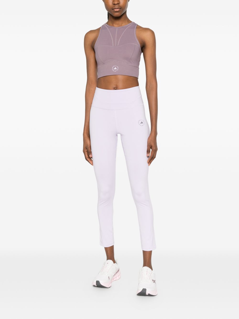 Adidas By Stella McCartney High-Rise 7/8 Leggings — Lavender, view 4