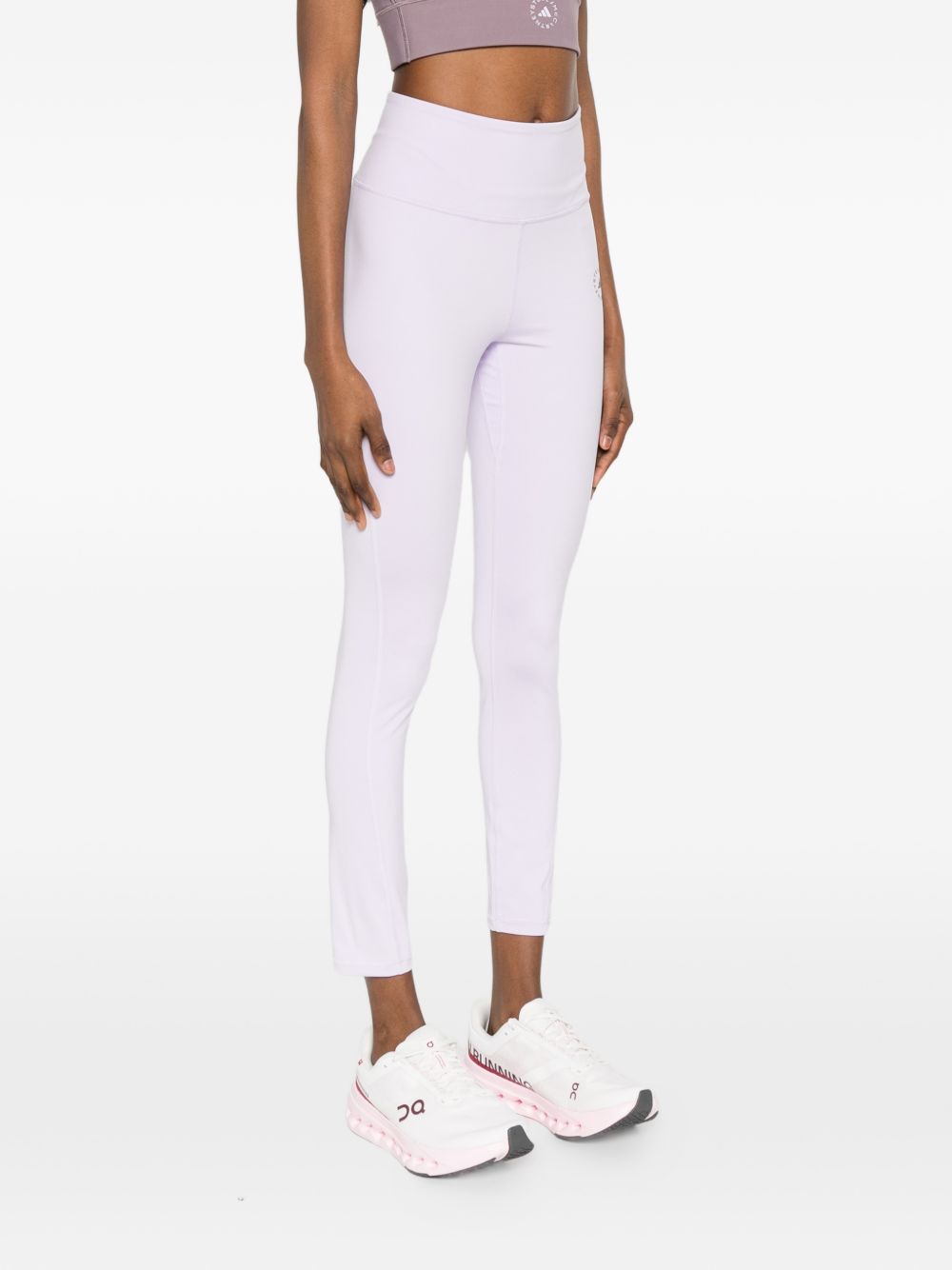 Adidas By Stella McCartney High-Rise 7/8 Leggings — Lavender, view 5
