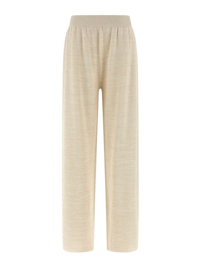 Fabiana Filippi Cotton Wide-Leg Trousers — Beige by Fabiana Filippi