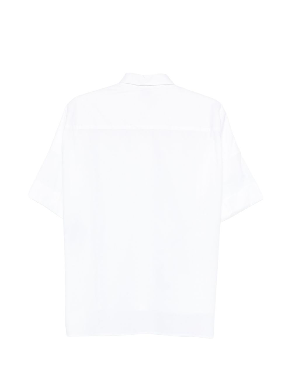 Fay Lace-Detail Cotton Shirt — White, view 2
