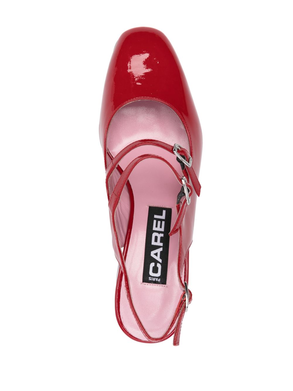 Carel Paris Patent Leather Pump — Red, view 4