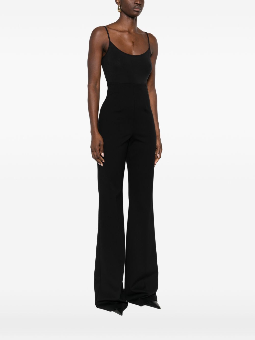 SPORTMAX PRE High-Waisted Flared Trousers — Black, view 5