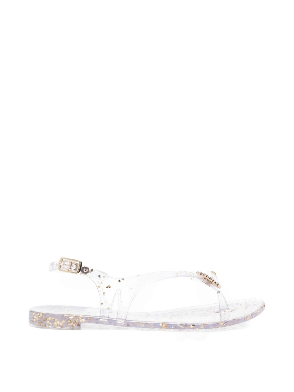 Casadei Embellished Jelly Sandals — Clear by Casadei