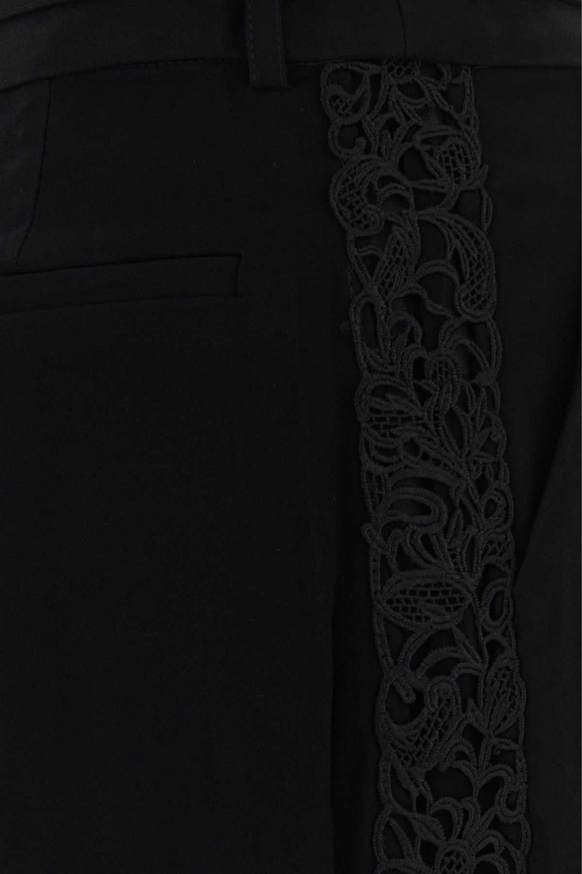 Zimmermann Pleated Viscose Trousers — Black, view 3