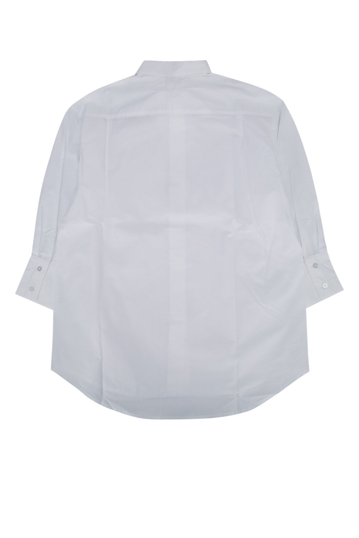 Mm6 Kids Number-Print Cotton Dress — White, view 2