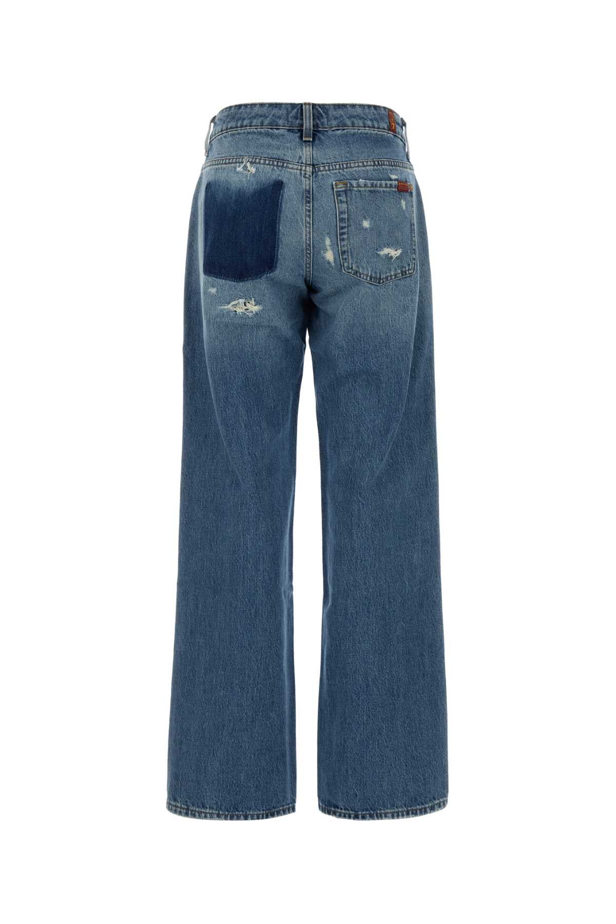 Seven For All Mankind Straight Jeans — Blue, view 2