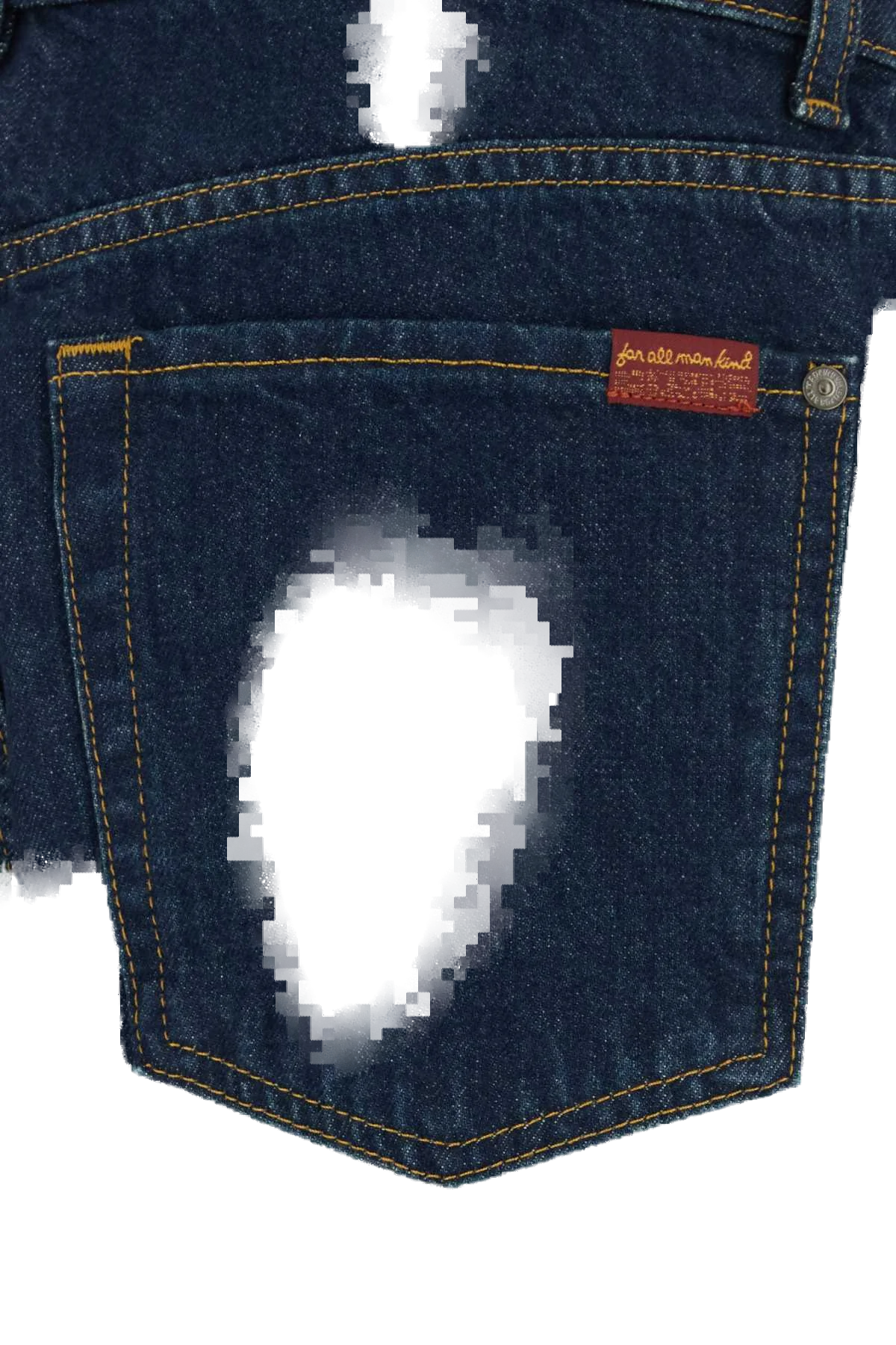 Seven For All Mankind Over Jeans — Blue, view 3