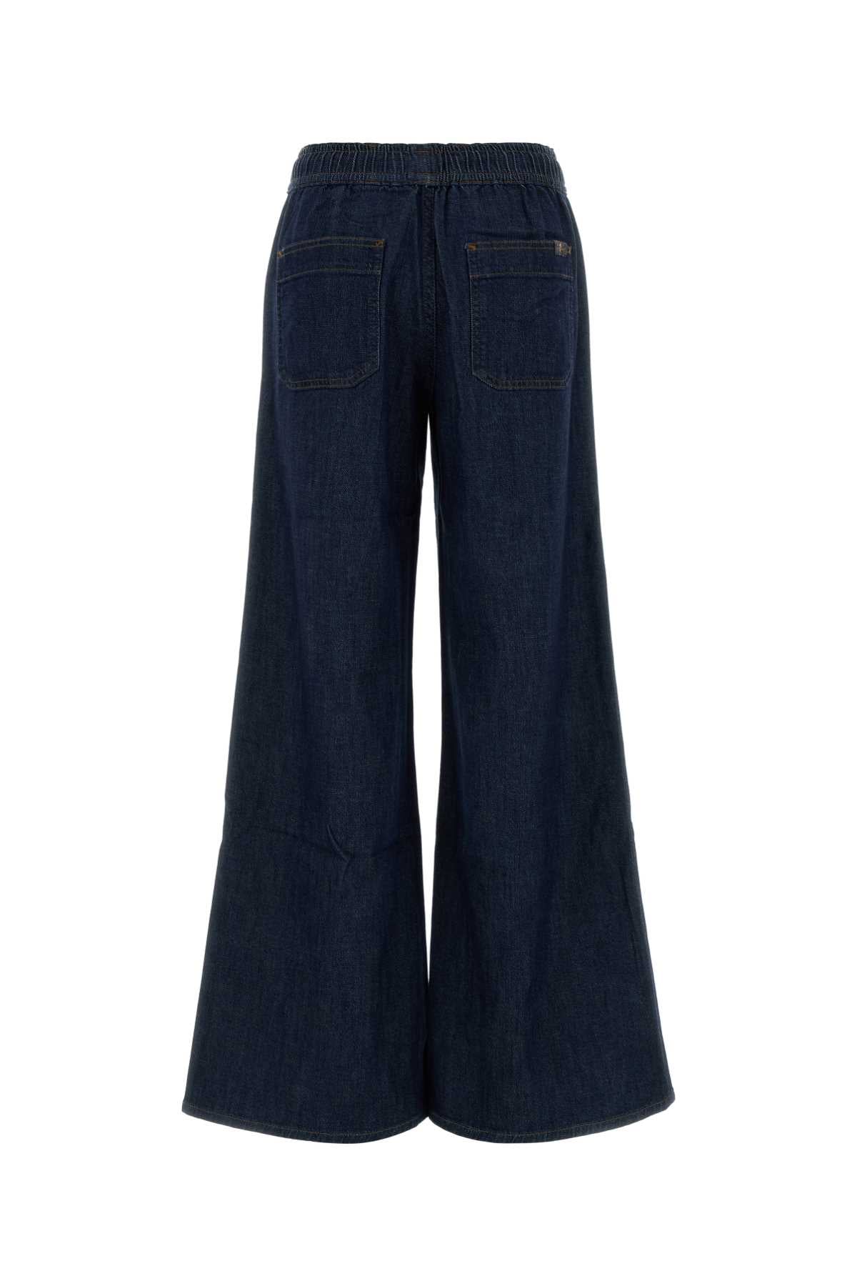 Seven For All Mankind Utility Pull On Jeans — Navy, view 2