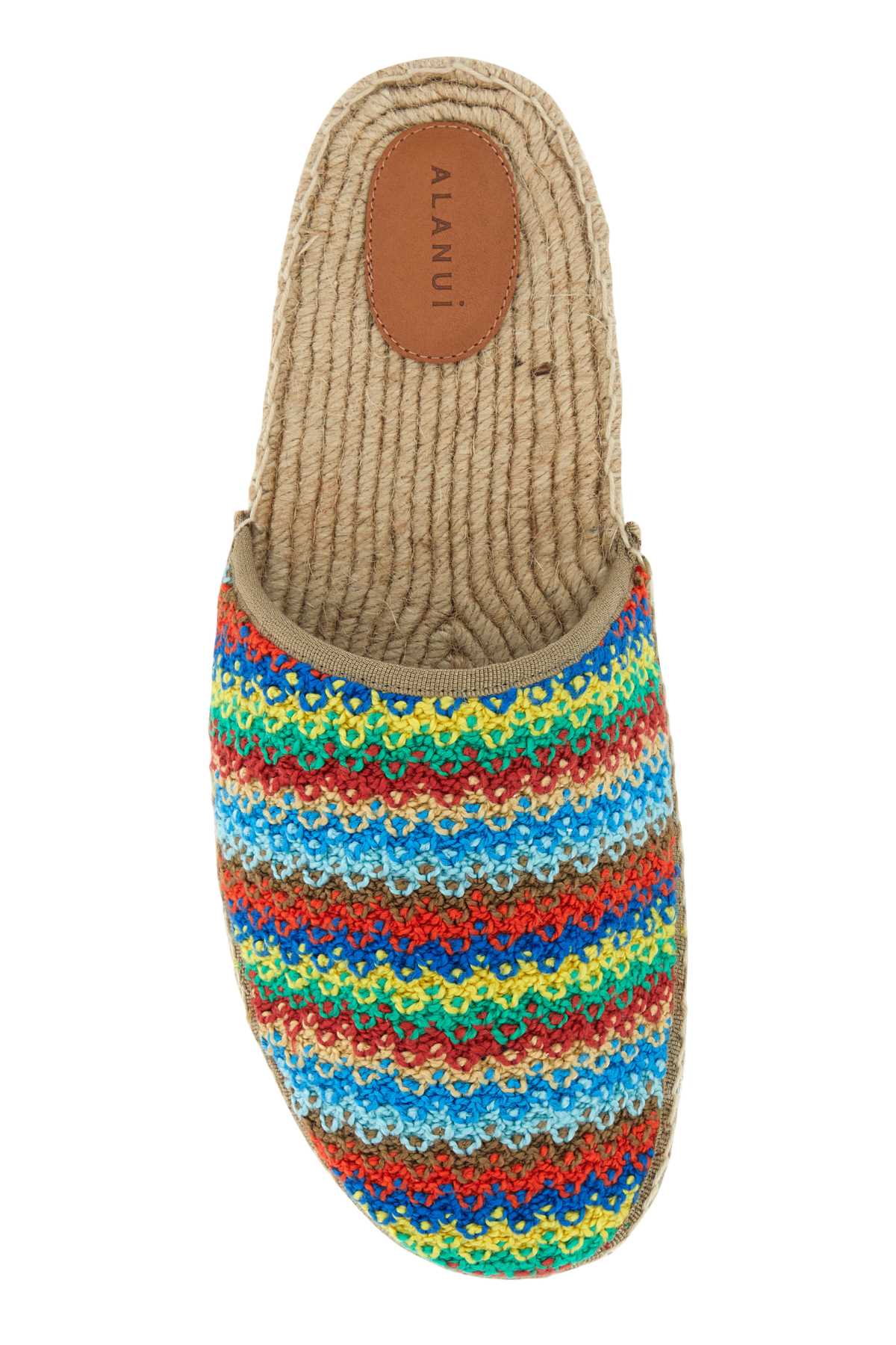 Alanui Crochet Rainbow Espadrille — Multicolor, view 3