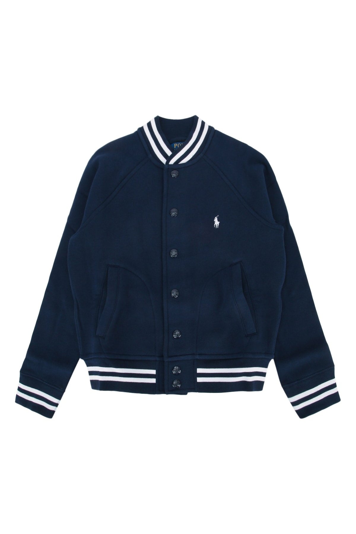 Polo Ralph Lauren Jr Striped Bomber Jacket — Navy by Polo Ralph Lauren Jr