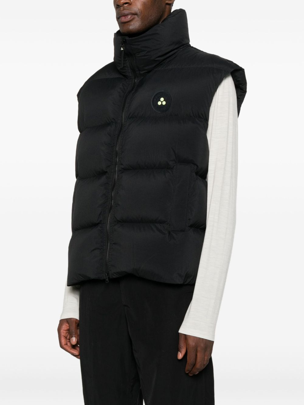 PEUTEREY PLURALS X TONY EFFE Padded Down Vest — Black, view 2