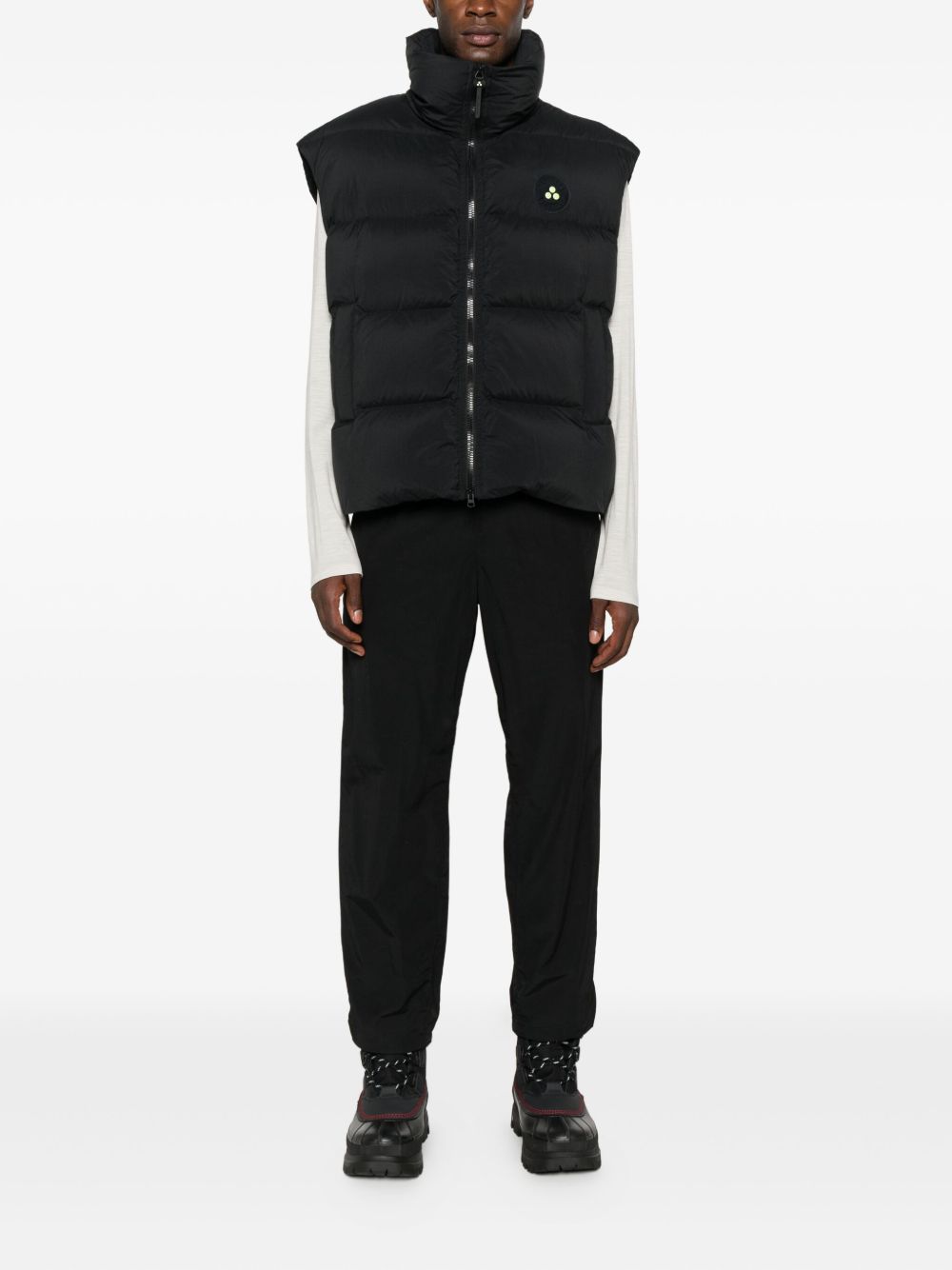 PEUTEREY PLURALS X TONY EFFE Padded Down Vest — Black, view 3