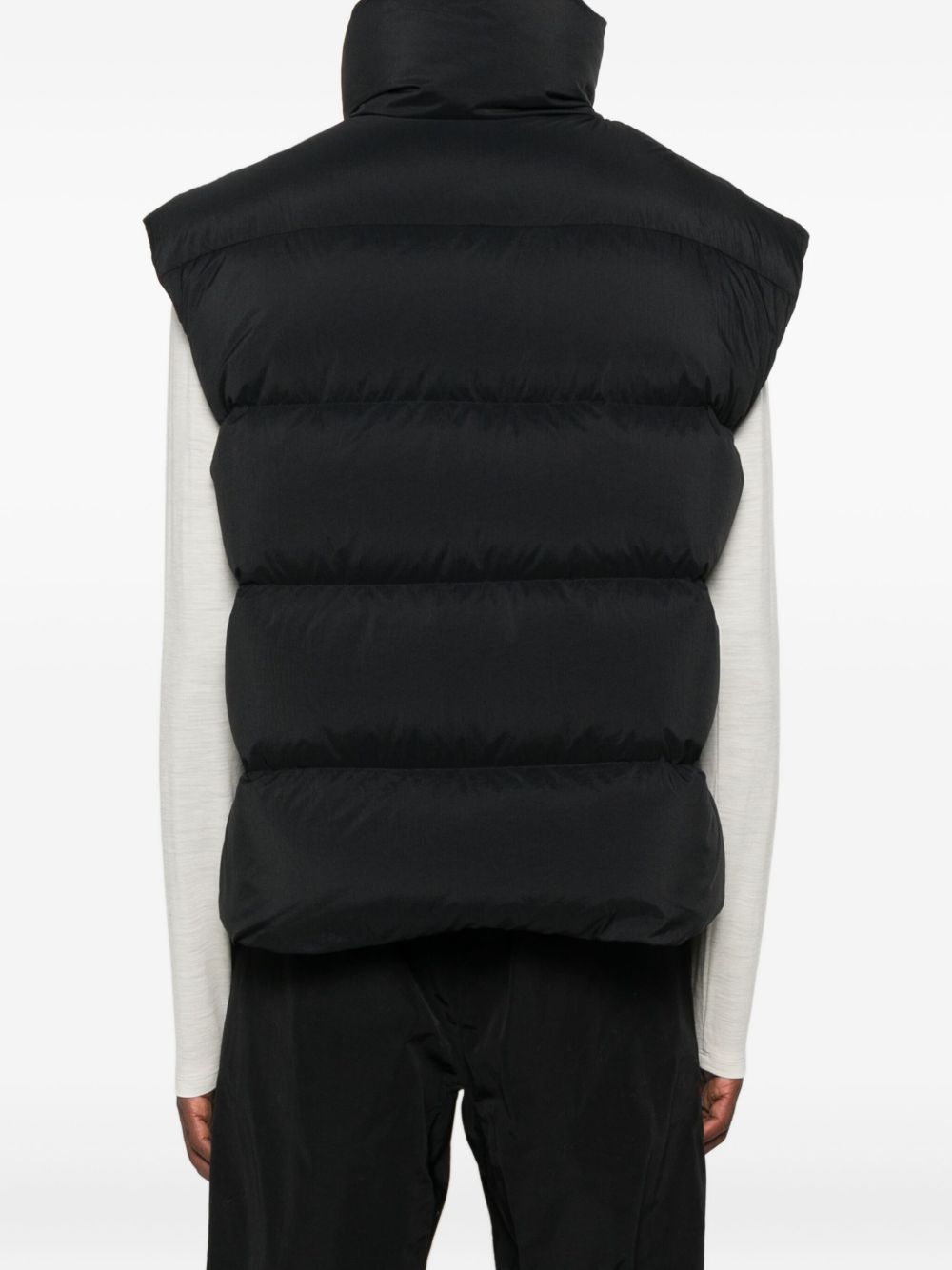 PEUTEREY PLURALS X TONY EFFE Padded Down Vest — Black, view 4