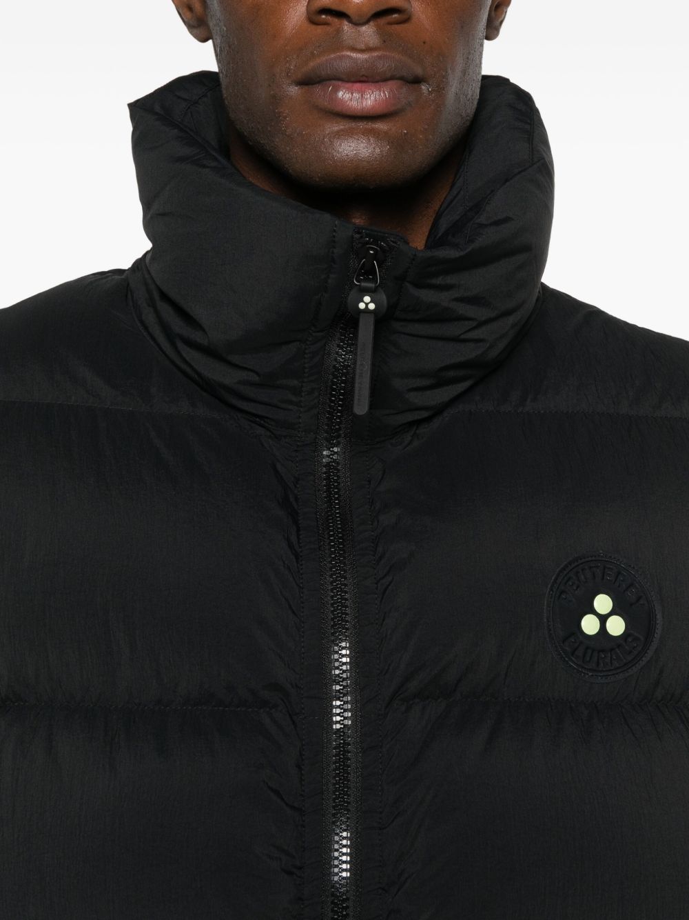 PEUTEREY PLURALS X TONY EFFE Padded Down Vest — Black, view 5