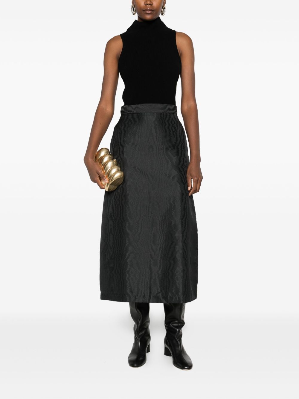 LUNATICA MILANO A-Line Skirt — Black, view 2