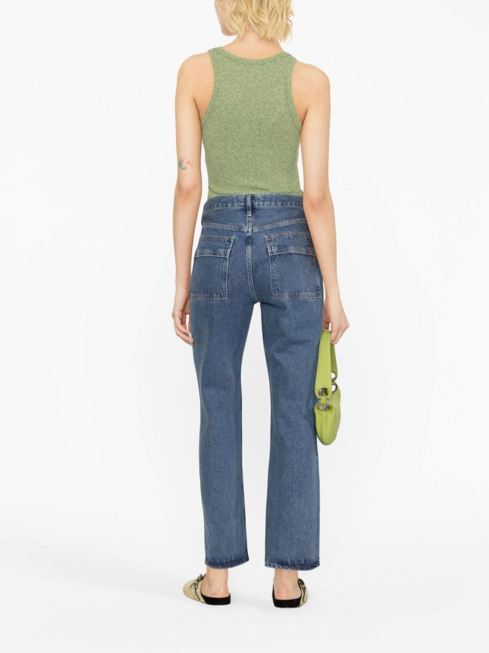 Agolde Pre Organic Cotton Cargo Jeans — Blue, view 3