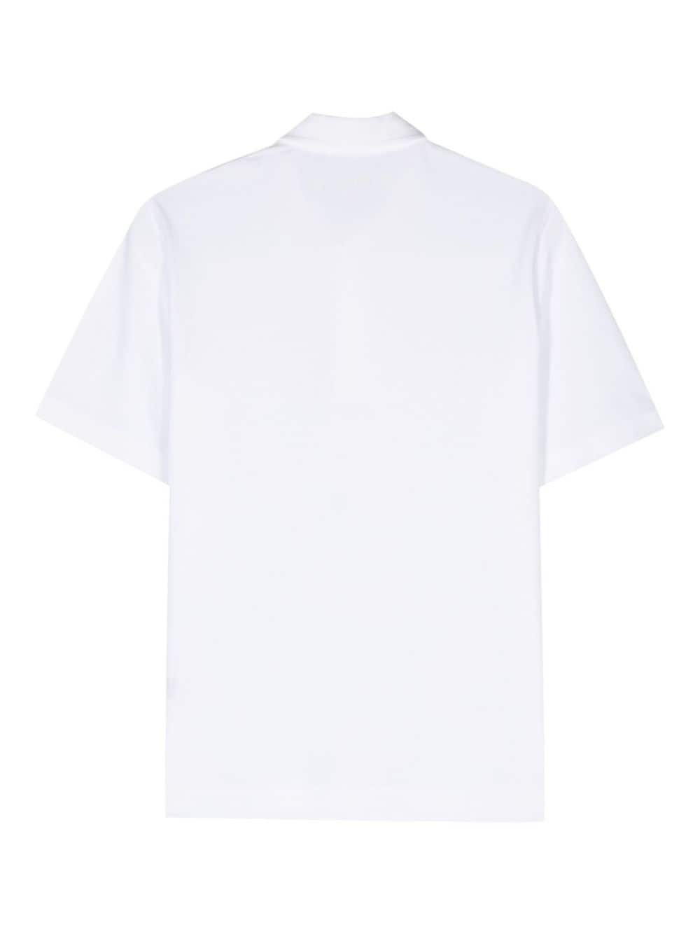 Circolo 1901 Stretch-Cotton Piqué Polo Shirt — White, view 2