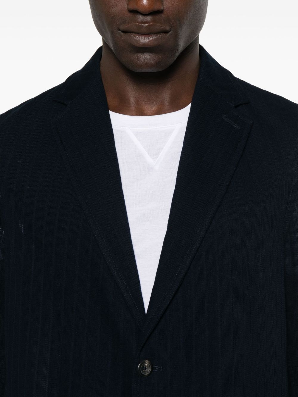 Circolo 1901 Cotton Single-Breasted Jacket — Navy, view 4