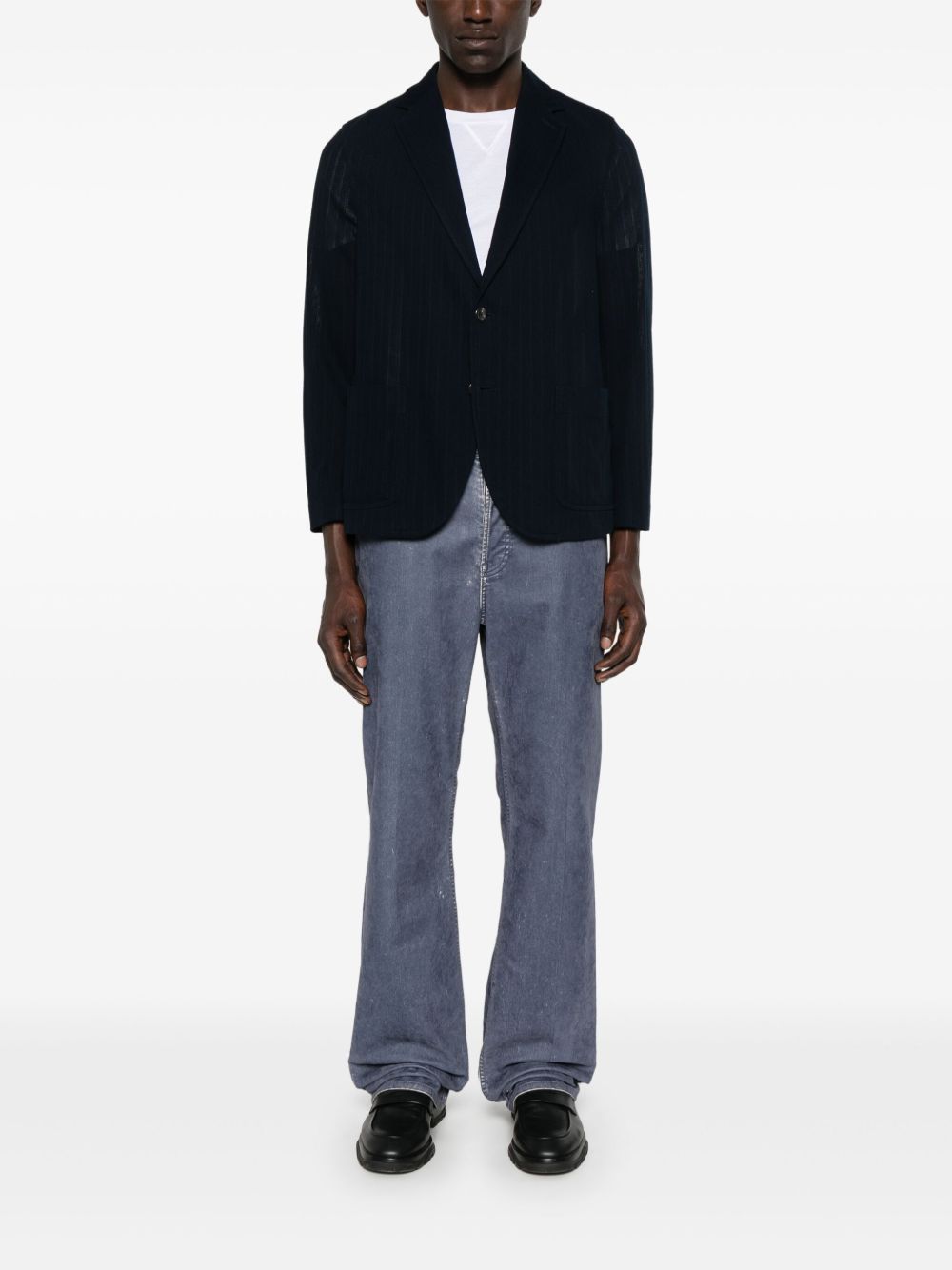 Circolo 1901 Cotton Single-Breasted Jacket — Navy, view 5