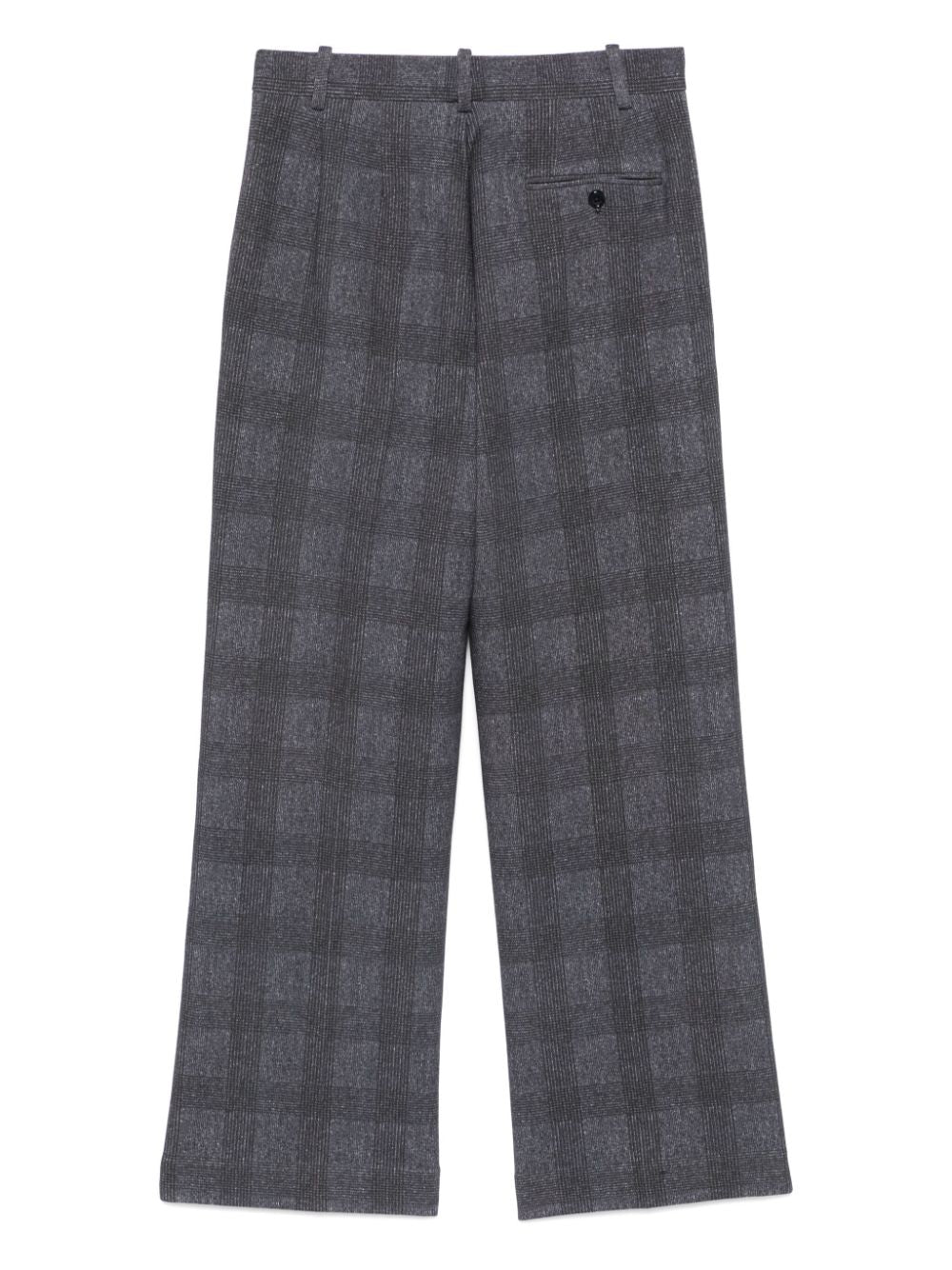 Circolo 1901 Cotton-Blend Check Trousers — Blue-grey, view 2