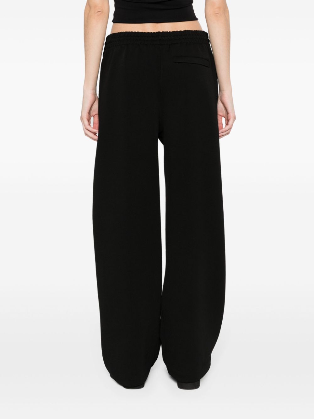 WARDROBE.NYC Ribbed Knit Joggers — Black, view 3