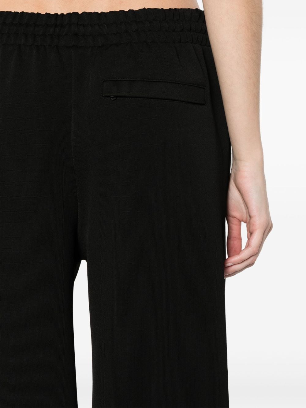 WARDROBE.NYC Ribbed Knit Joggers — Black, view 4