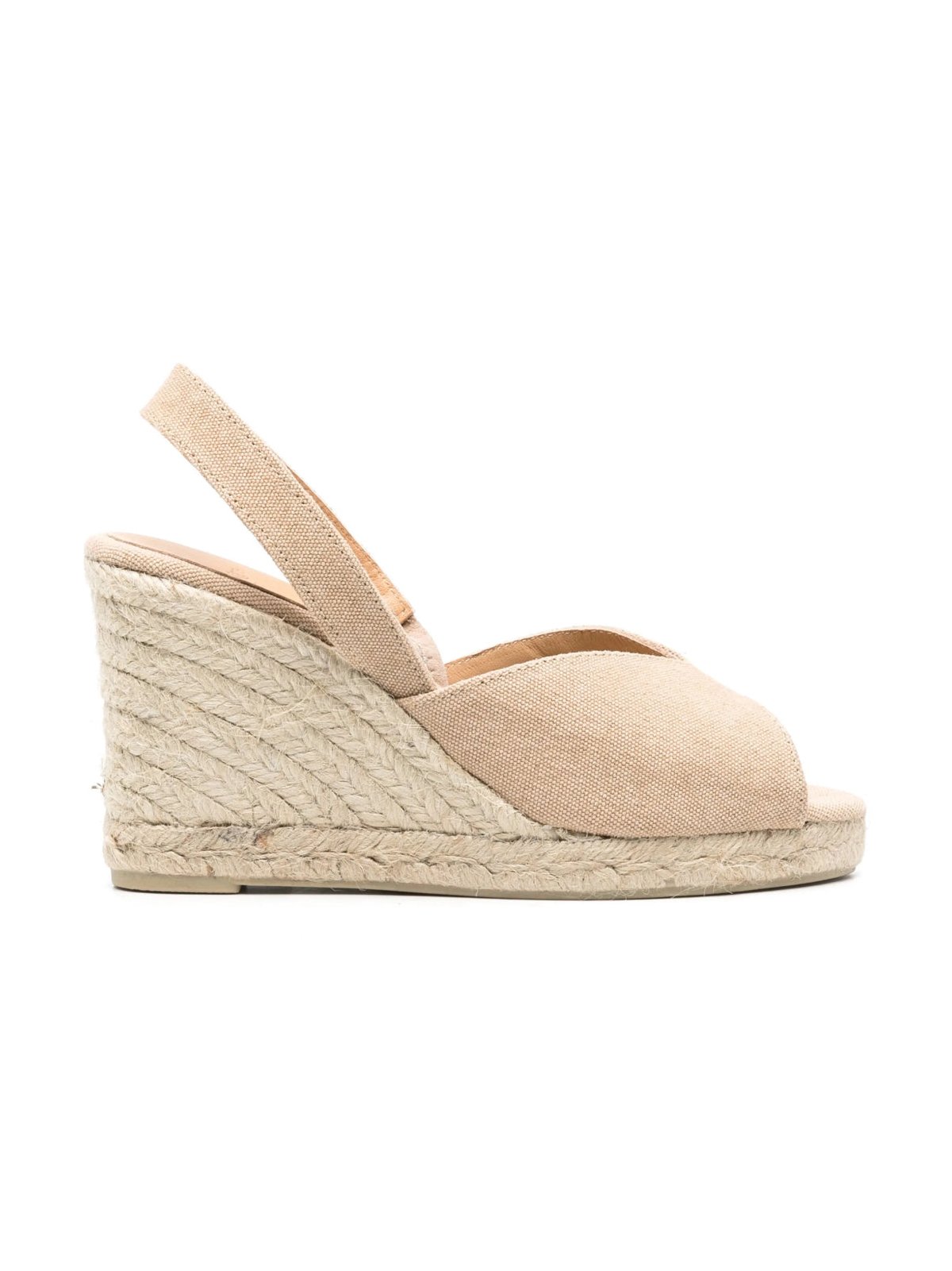 Castaner Brisa Wedge Sandal — Beige, view 5