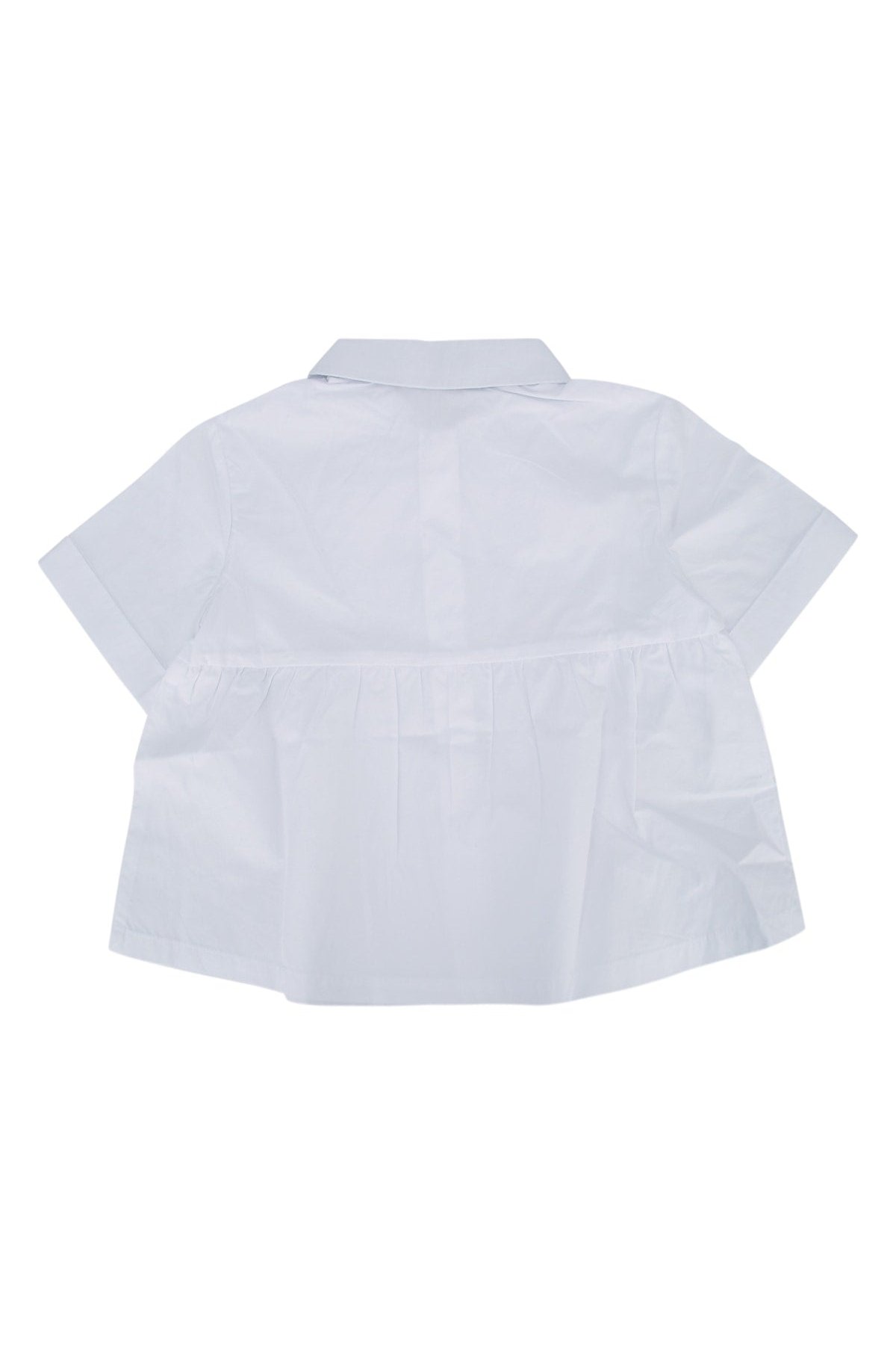 Marni Kids Collared Cotton Shirt — White, view 2