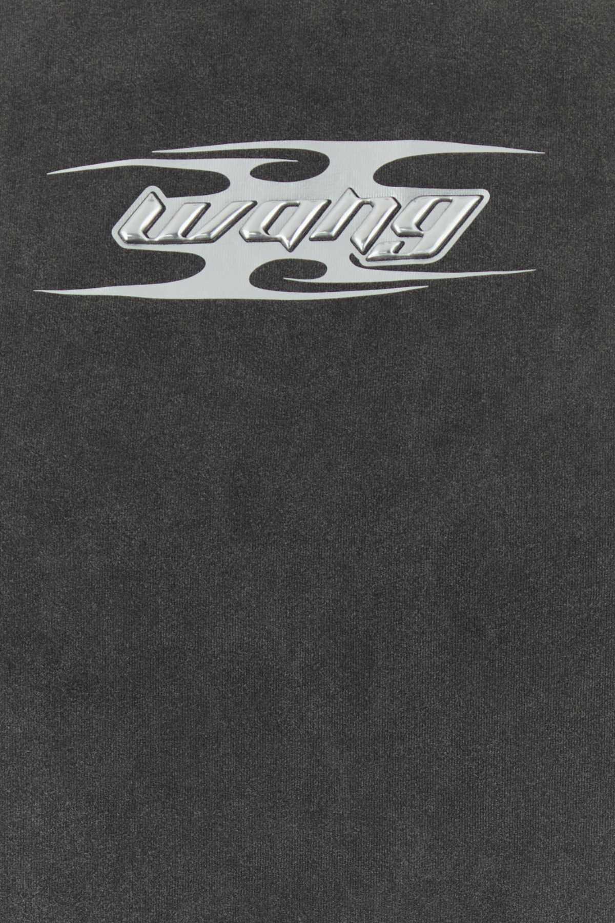 T By Alexander Wang Sleeve T-Shirt — Gray, view 3